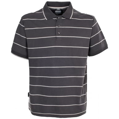 Trespass Heren Samani Korte Mouw Gestreept Poloshirt (Khaki)