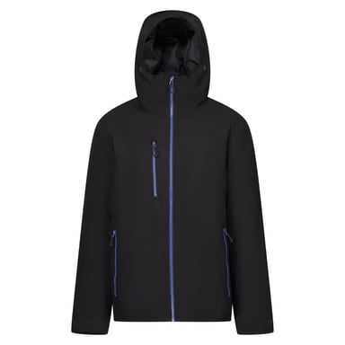 Regatta Mens Navigate Insulated Waterproof Jacket (Black/New Royal)