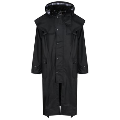 Regatta Mens Cranbrook Waterproof Wax Jacket (Black)