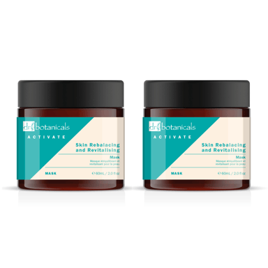 Dr Botanicals Activate Skin Rebalancing & Revitalising Mask 60ml Twin Value Savings Pack