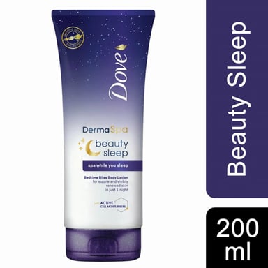Dove Dermaspa Beauty Sleep Bedtime Bliss Body Lotion 3 x 200ml