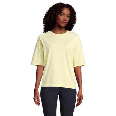 SOLS Womens/Ladies Boxy Oversized T-Shirt (Light Yellow)