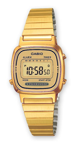 Casio Casio Collectie Dames Gouden Horloge LA670WEGA-9EF
