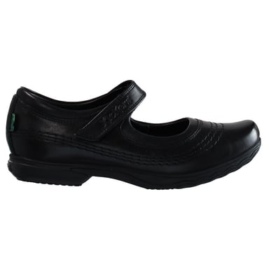 Kickers Keavy Bar Mary Jane Barn Svarta Skor