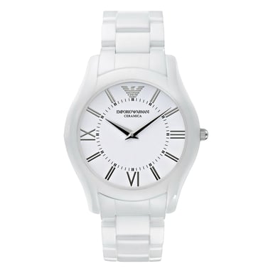 Emporio Armani Mens Watch  Quartz  white