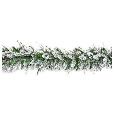 Premier Christmas Snow Garland (White)