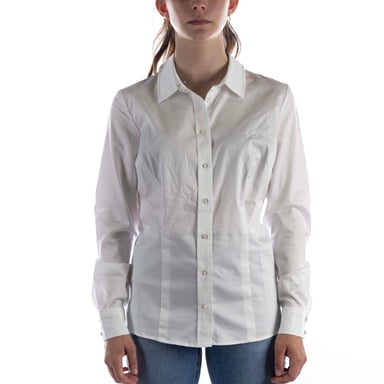 Guess Ls Cate White Shirt