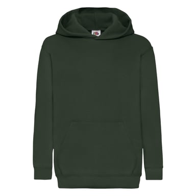 Fruit of the Loom Childrens/Kids Classic Hooded Sweatshirt (Bottle Green)