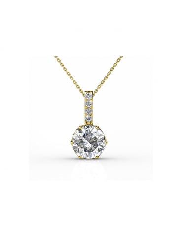 Kristine Pendants - Gold and Crystal