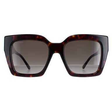 Jimmy Choo Square Womens Dark Havana Brown Gradient Eleni/G/S