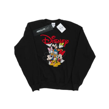 Disney Mens Mickey Mouse Crew Sweatshirt (Black)