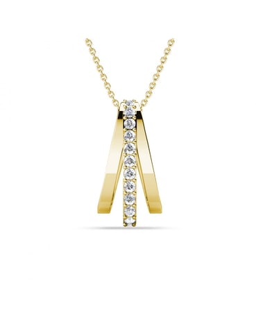 Aurielle Pendants - Gold and Crystal