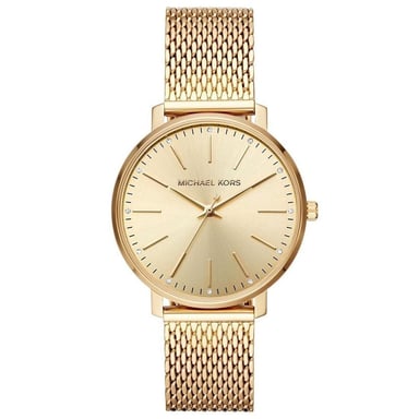 Michael Kors MK4339 Pyper Quartz Crystal Gold Dial Damklocka