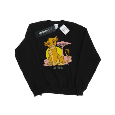 Disney Girls The Lion King Simba Pastel Sweatshirt (Black)