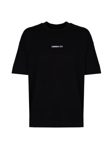 Les Hommes T-Shirt Happy Pictures Mannen zwart
