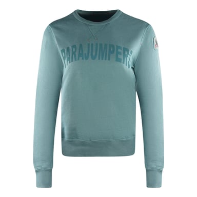Parajumpers Bianca Large Brand Logo Blue Jumper