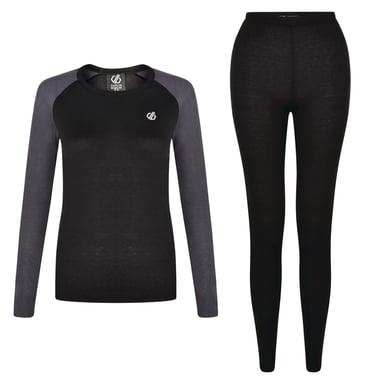 Dare 2B Womens/Ladies Exchange III Two Tone Base Layer Set (Black/Ebony)