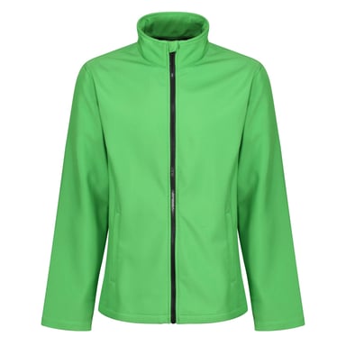 Regatta Mens Ablaze Printable Softshell Jacket (Extreme Green/Black)