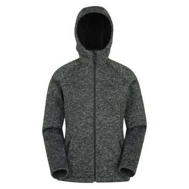 Mountain Warehouse Womens/Ladies Nevis Faux Fur Lined Full Zip Hoodie (Black)
