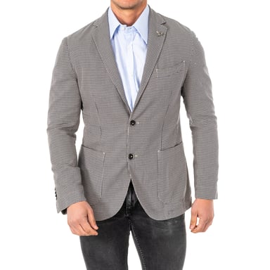 Long sleeve blazer with lapel collar HMJA01 man