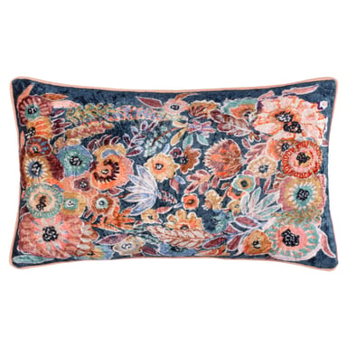 Wylder Tropics Aquess Floral Velvet Cushion Cover