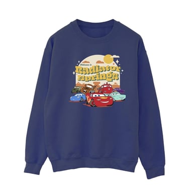 Disney Womens/Ladies Cars Radiator Springs Group Sweatshirt (Navy Blue)
