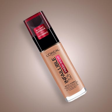 L'Oreal Paris Infallible 24hr Freshwear Liquid Foundation 300 Amber, SPF 25