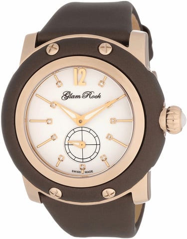Glam Rock Ladies Watch  Quartz  brown gold