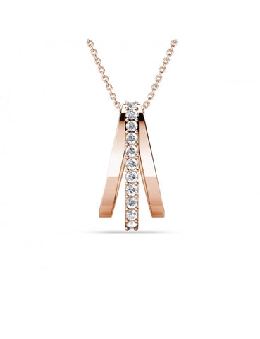 Aurielle Pendants - Rose Gold and Crystal