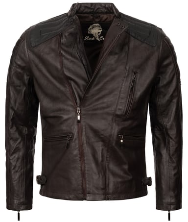 Rock Creek Lederjacke Dunkelbraun