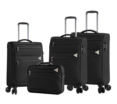 Lichtgewicht marineblauwe bagagekoffers met 8 wielen, set van 4