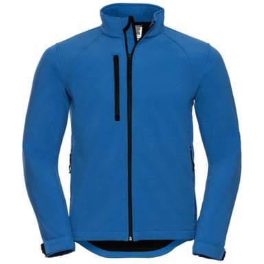 Russell Mens Water Resistant & Windproof Softshell Jacket (Azure Blue)