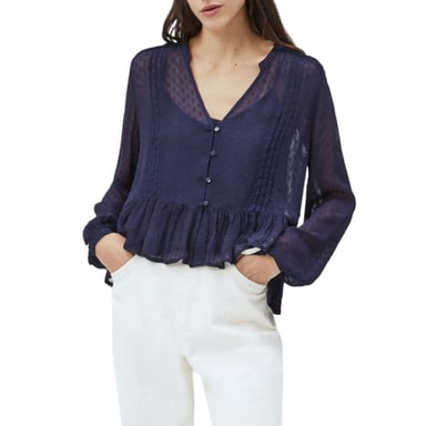 Pepe Jeans Women's ARVANA Shirt Blue 351556