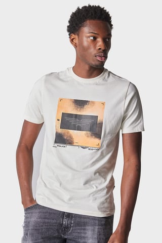 Swept Bone White Slim Fit T-Shirt