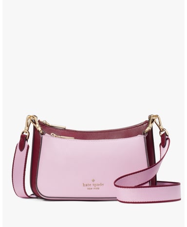 Duet Colorblock Saffiano Leather Small Crossbody