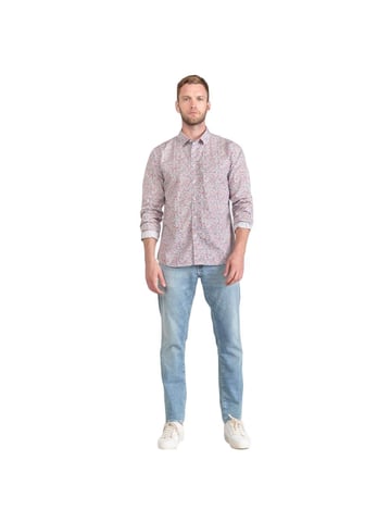Le Temps Des Cerises Rodel men's shirt with floral pattern