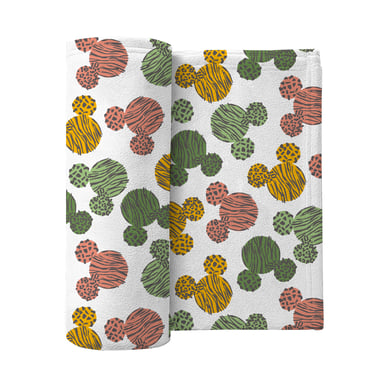 Disney Mickey Mouse Jungle Doodle Flannel Blanket