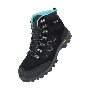 Mountain Warehouse Womens/Ladies Storm Suede Waterproof Hiking Boots (Black)