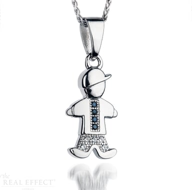 Orphelia Child's 925 Sterling Silver Chain with Pendant - Silver ZH-7340