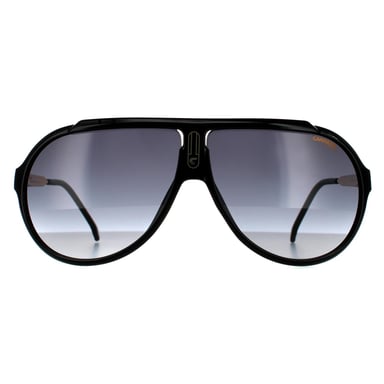 Carrera Aviator Unisex Black Dark Grey Gradient Sunglasses