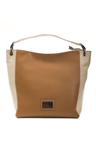 Pompei Donatella Women's Brown Leather Shoulder Bag