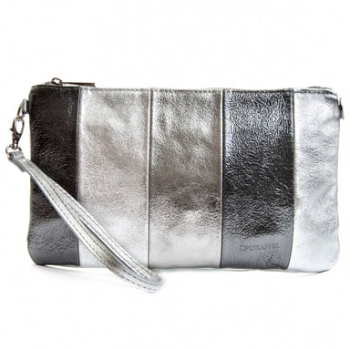 PURAPIEL BAG PURBAG11 IN SILVER