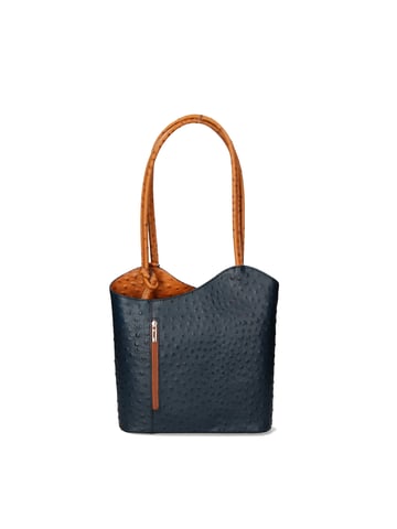 Gave Lux backpack women BLU COGNAC
