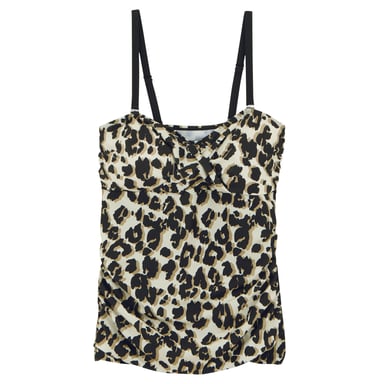Regatta Womens/Ladies Aceana III Leopard Print Tankini Top (Natural)