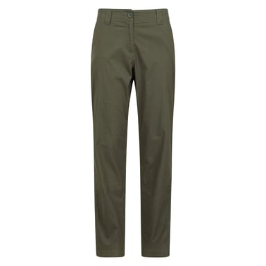 Mountain Warehouse Womens/Ladies Coastal Stretch Regular Trousers (Khaki Green)
