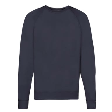 Fruit of the Loom Unisex Adult Lightweight Raglan Sweatshirt (Deep Navy)