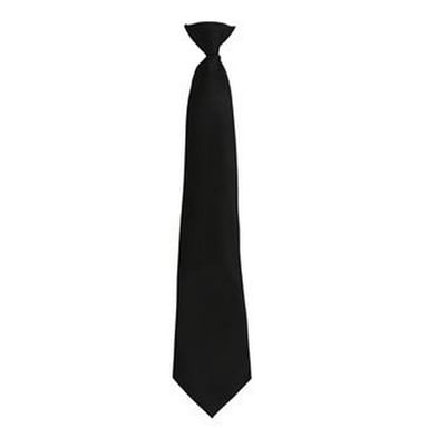 Premier Herenmode "Kleuren" Work Clip On Tie (Zwart)