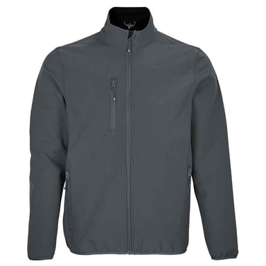 SOLS Mens Falcon Soft Shell Jacket (Charcoal Grey Solid)