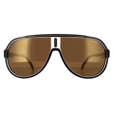 Carrera Aviator Mens Black Gold Gold High Contrast Polarized Antireflex 1057/S