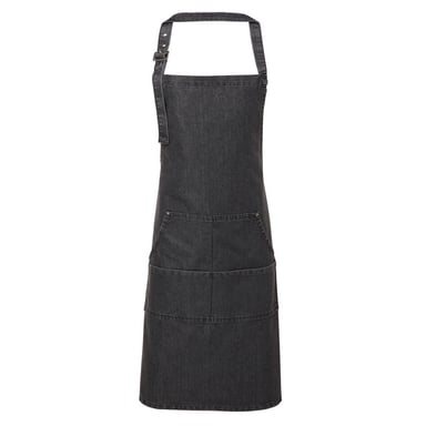 Premier Unisex Adult Twill Full Apron (Black Denim)